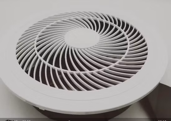 Ventilateur d'extraction centrifuge monté au plafond en plastique de vente chaude de 4 pouces pour les toilettes