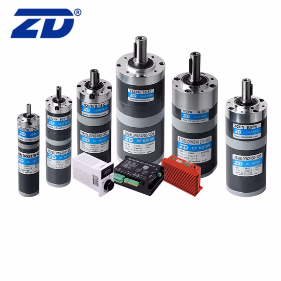 ZD haute performance brosse électrique AC/DC de haute qualité ou moteur à engrenages sans balais fabrication de boîtes de vitesses planétaires pour les solutions d'automatisation